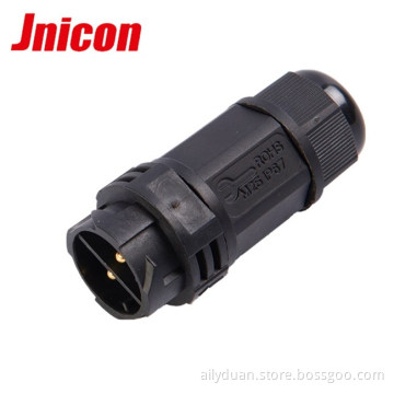 2 wire/4 wire electric plastic waterproof wire to board connector with socket for automation, industry